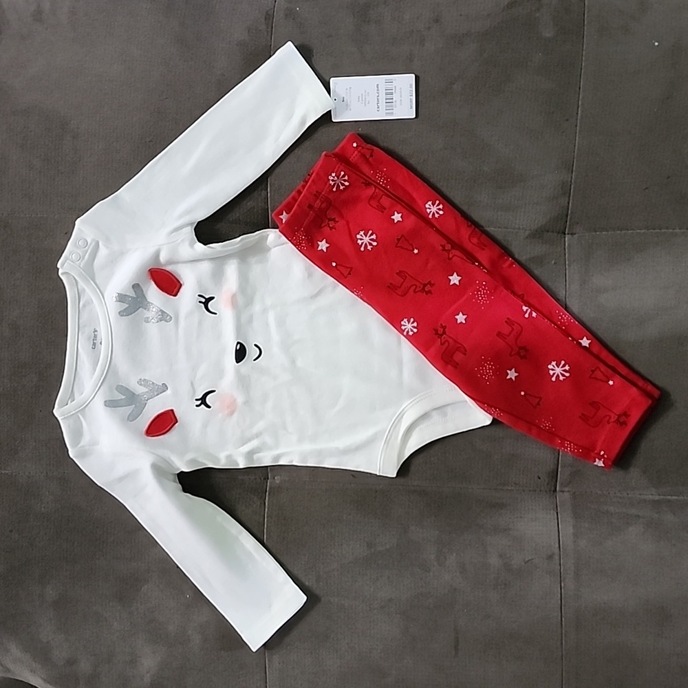 Carter's 9 Month Christmas Outfit NWT